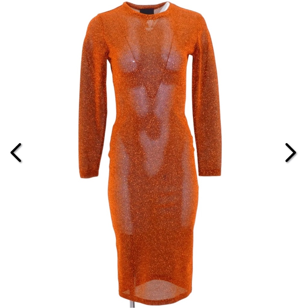 SHEER Cynthia Rowley🧡 Orange Dres